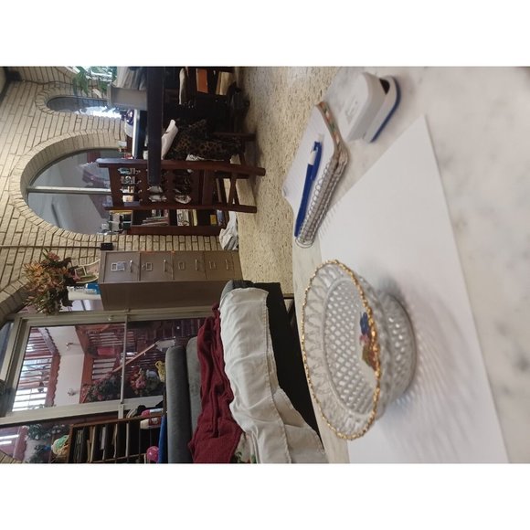 Reticulated Handarbeit China Bowl Apples and Grapes Romania - Picture 3 of 4